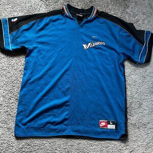Rare Vintage Nike NBA Washington Wizards Shooting Warm Up Jersey Shirt LARGE